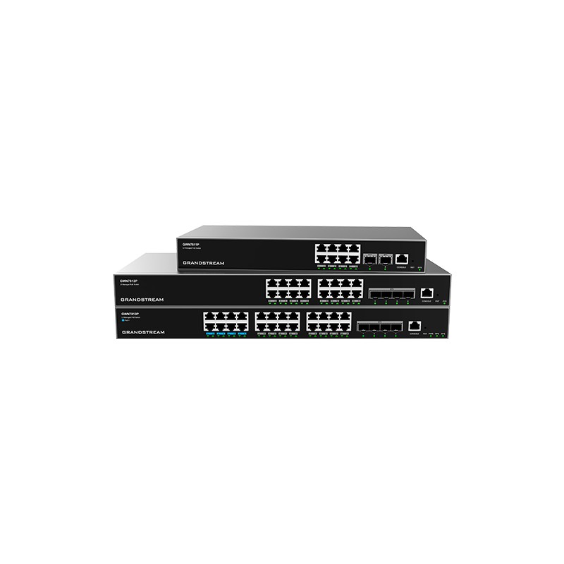 GWN7811P Grandstream Switch Layer 3 , 16 porturi GB PoE+