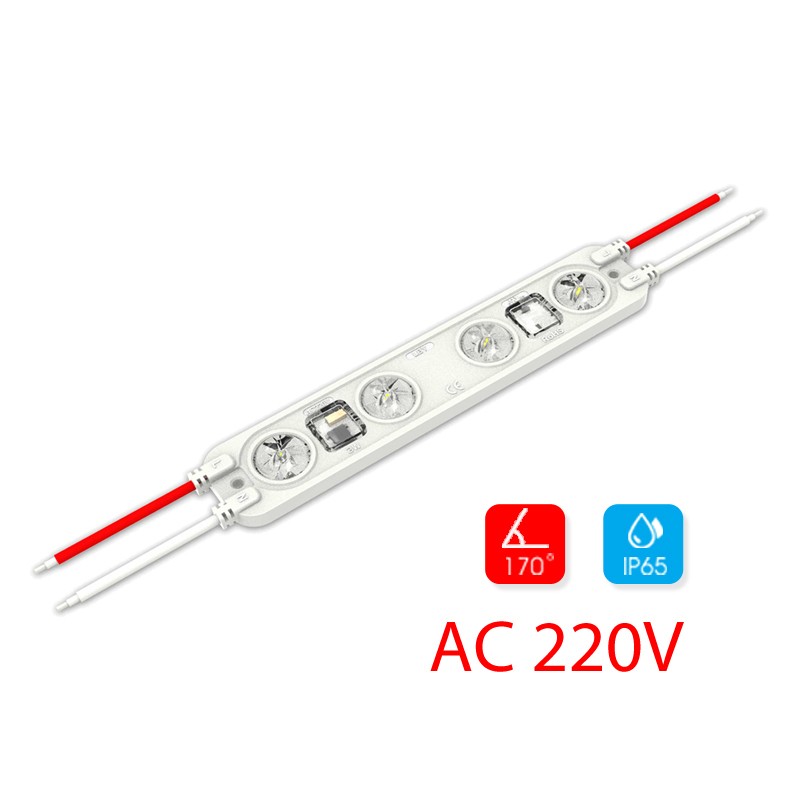 Modul lentila 4 LED SMD3030 3W 220V MacroLight