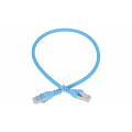 EX6549 Patch cord Extralink CAT6A S/FTP 0,5m 10GB shielded folied twisted pair cupru albastru