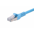 EX6549 Patch cord Extralink CAT6A S/FTP 0,5m 10GB shielded folied twisted pair cupru albastru