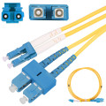 EX1742 Patch cord fibra single mode Extralink SC/UPC-LC/UPC Duplex, G657A1, 3mm, 1m 